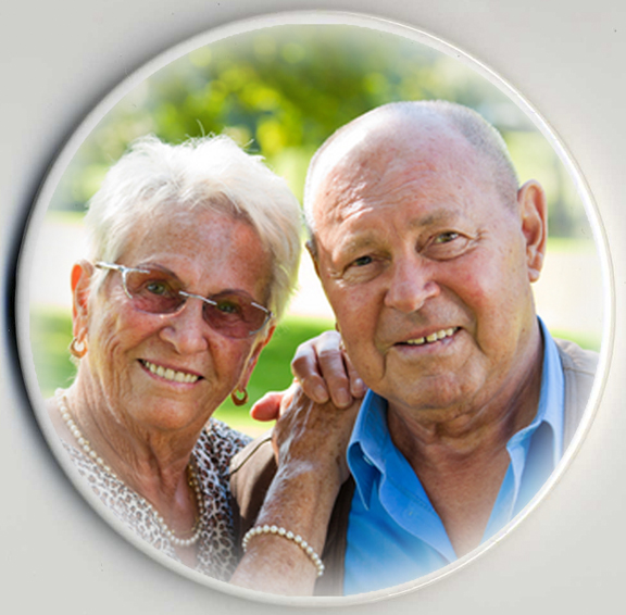 Round Photo Memorial Plaque